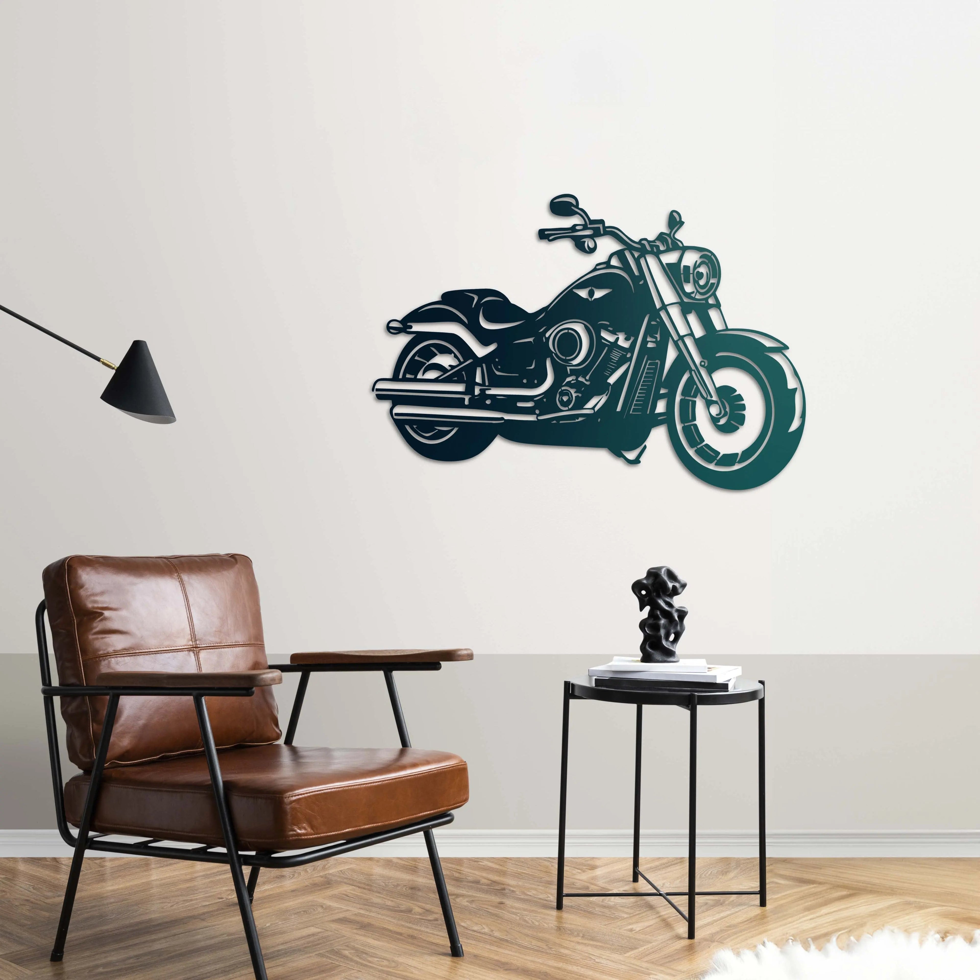 Harley-Davidson – Motor Metal Duvar Dekoru Laser Artique