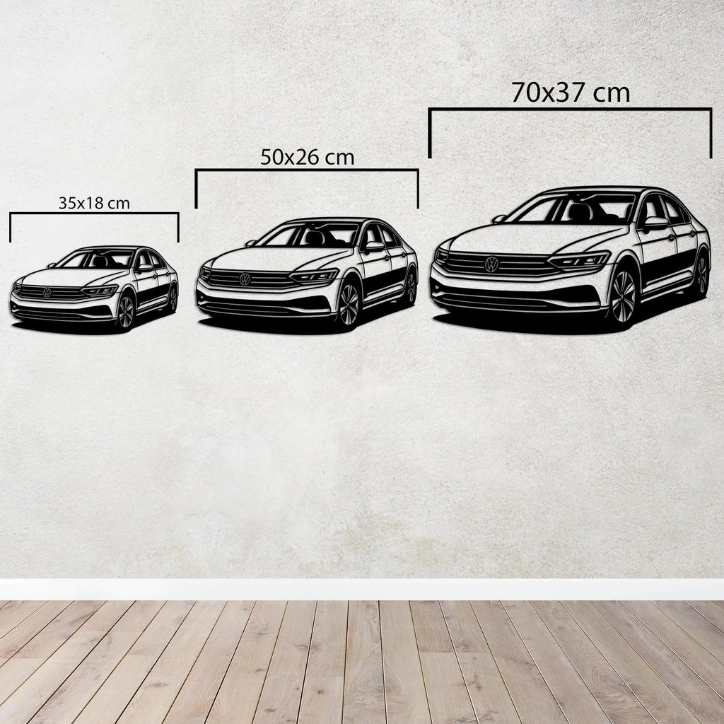 Volkswagen Passat – Araba Metal Duvar Dekoru Laser Artique