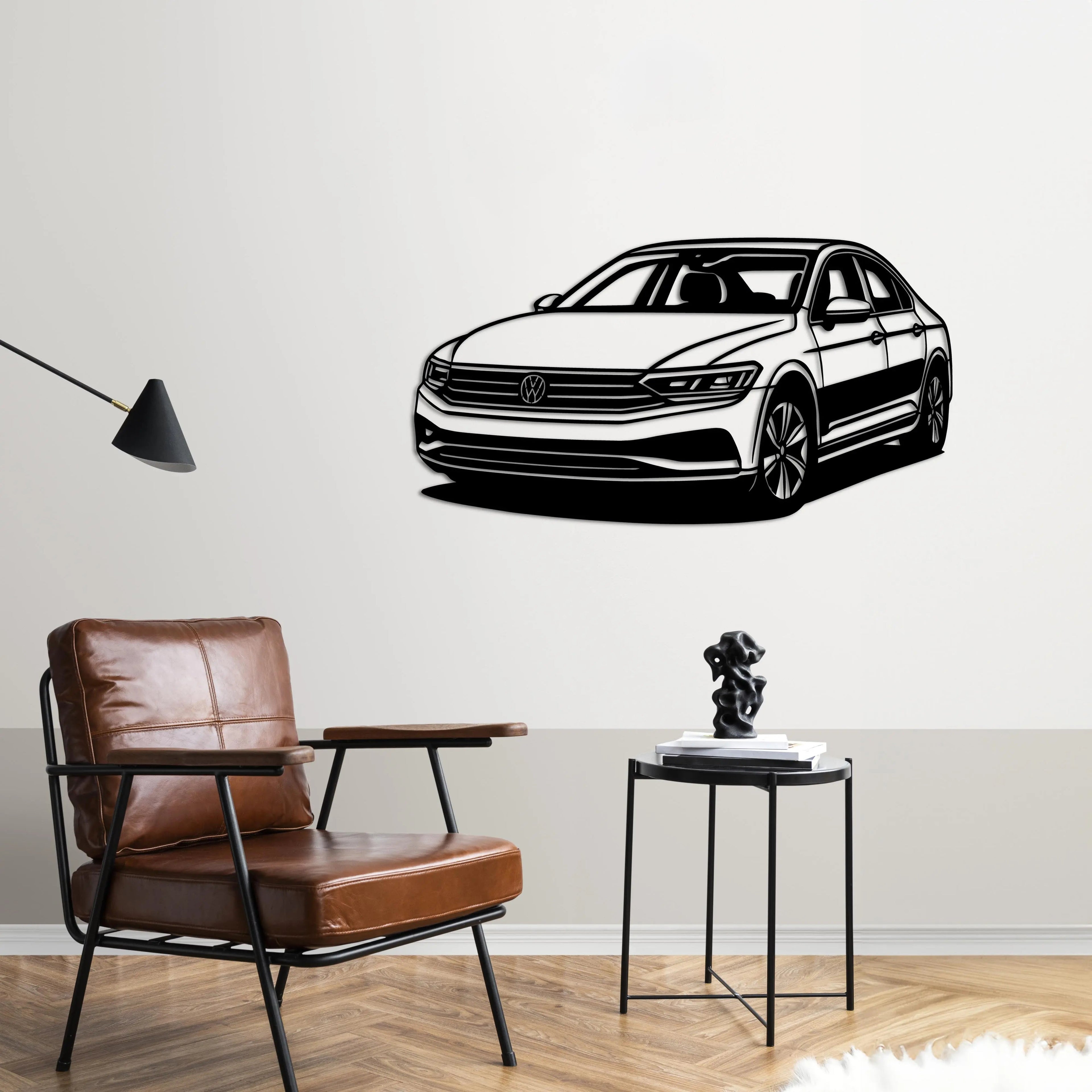 Volkswagen Passat – Araba Metal Duvar Dekoru Laser Artique