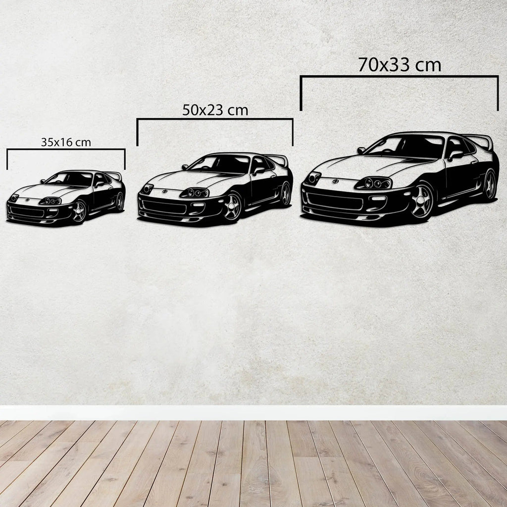 Toyota Supra MK4 – Araba Metal Duvar Dekoru Laser Artique