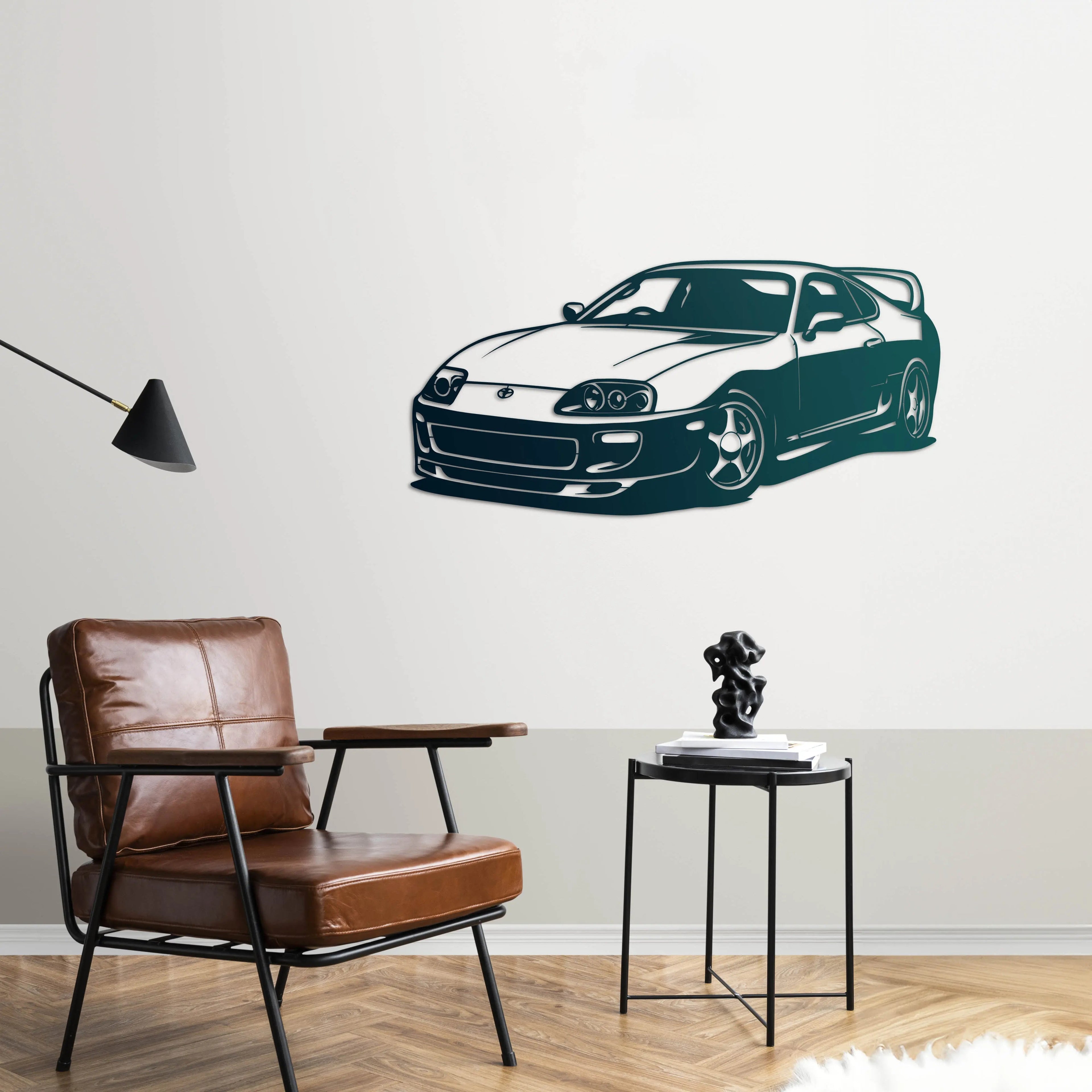 Toyota Supra MK4 – Araba Metal Duvar Dekoru Laser Artique