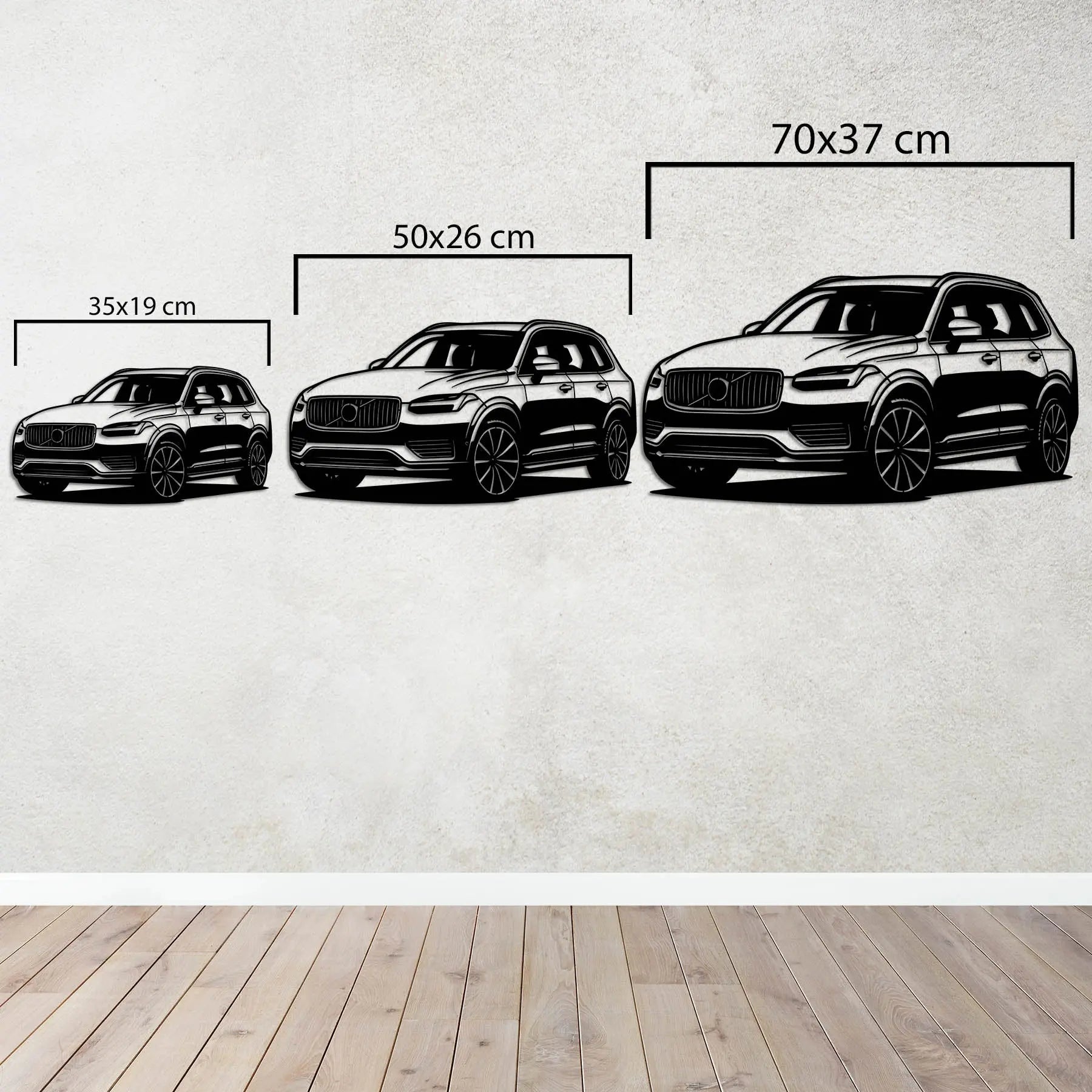 Volvo XC90 – Araba Metal Duvar Dekoru Laser Artique